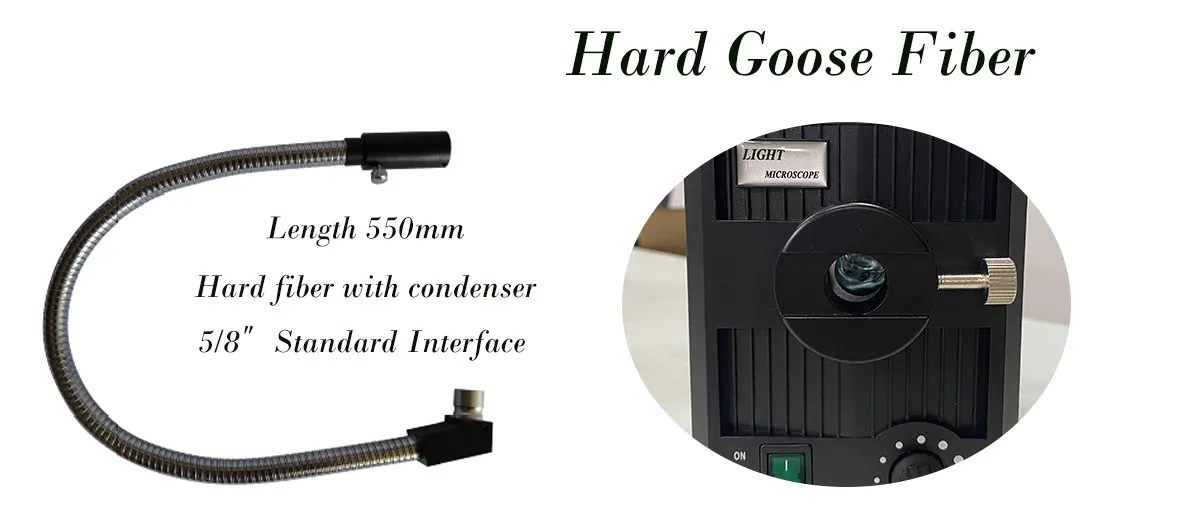 Single goose fiber for halogen LED stereo microscope lamp Single goose fiber for halogen LED stereo microscope lamp