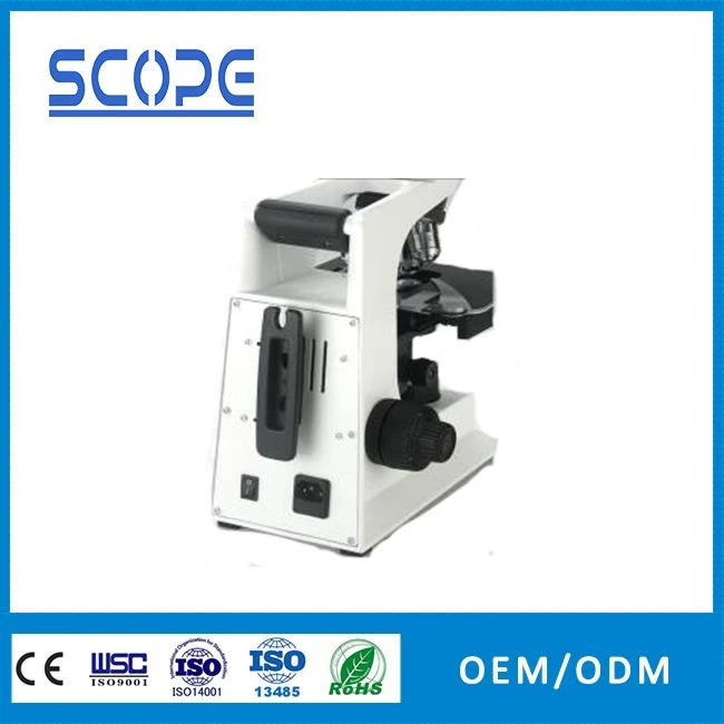 LED fluorescence microscope with wire winding device